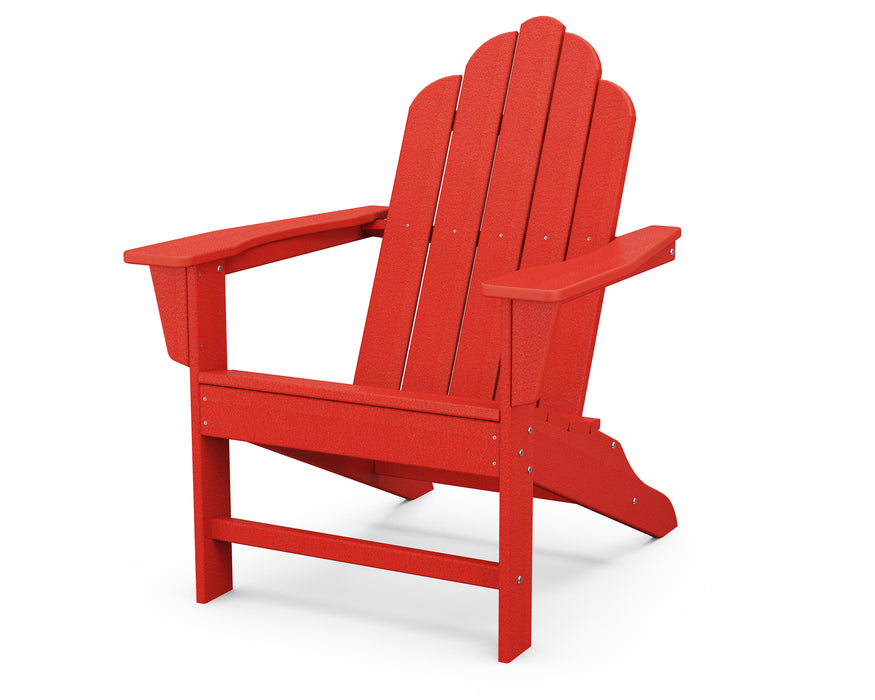 POLYWOOD Long Island Adirondack in Sunset Red image