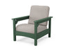 POLYWOOD Club Chair in Green / Weathered Tweed image