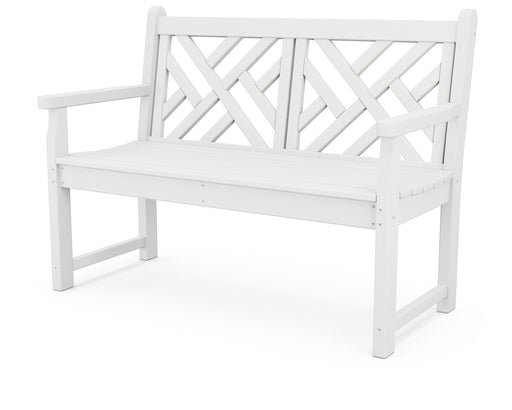 POLYWOOD Chippendale 48" Bench in White image