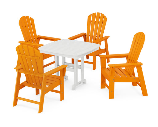 POLYWOOD South Beach 5-Piece Dining Set in Tangerine image