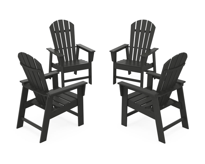 POLYWOOD 4-Piece South Beach Casual Chair Conversation Set in Black image