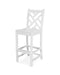 POLYWOOD Chippendale Bar Side Chair in White image