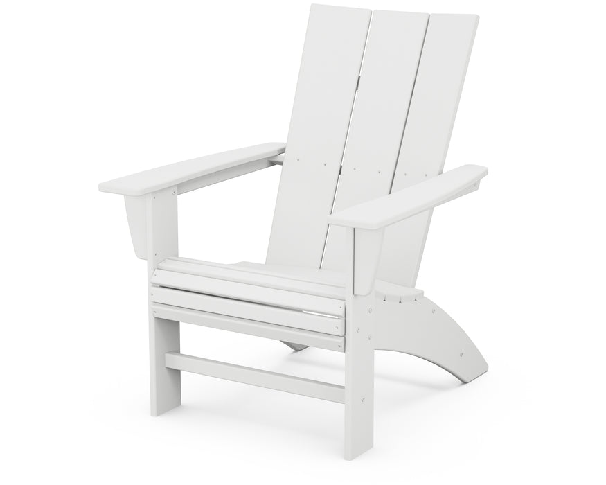 POLYWOOD Modern Curveback Adirondack Chair in White image