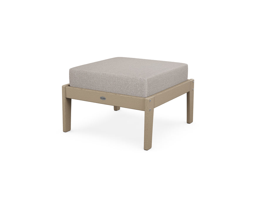 POLYWOOD Lakeside Deep Seating Ottoman in Vintage Sahara / Weathered Tweed image