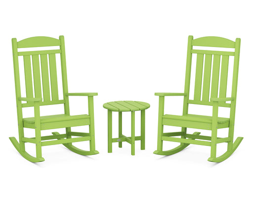 POLYWOOD Presidential 3-Piece Rocker Set in Lime image