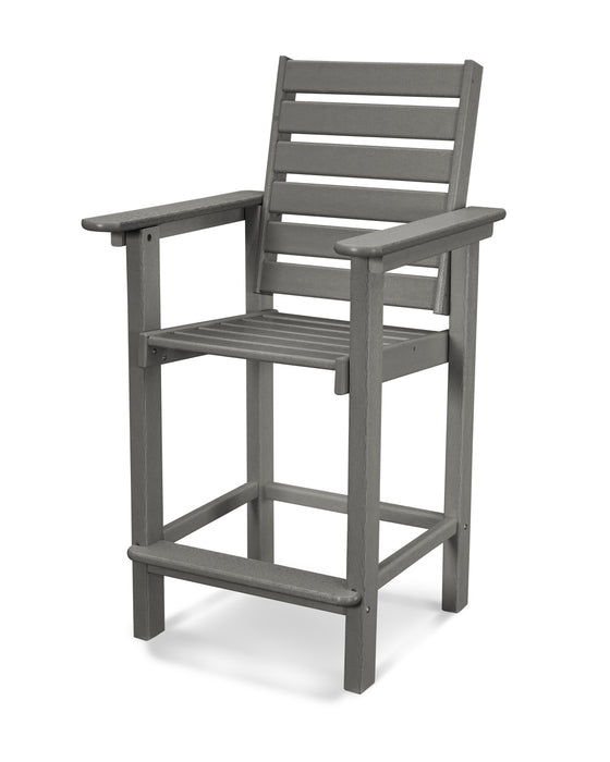 POLYWOOD Captain Counter Chair in Slate Grey image