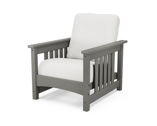 POLYWOOD Mission Chair in Slate Grey / Natural Linen image