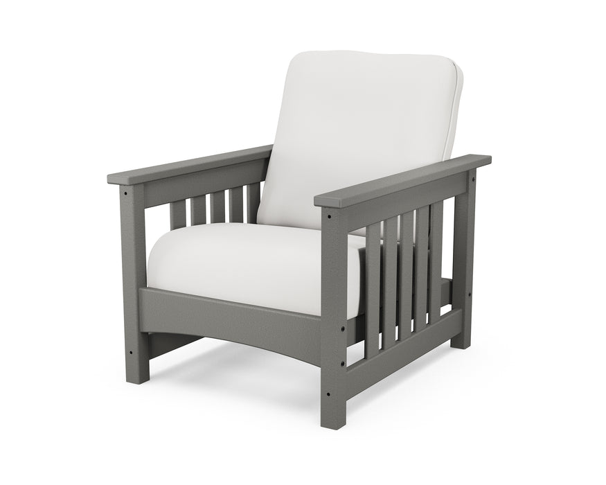POLYWOOD Mission Chair in Slate Grey / Natural Linen image