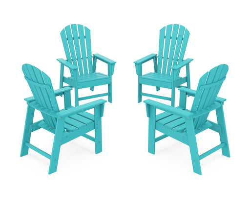 POLYWOOD 4-Piece South Beach Casual Chair Conversation Set in Aruba image