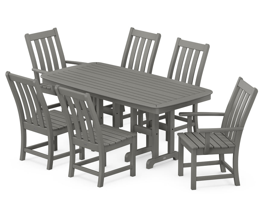 POLYWOOD Vineyard 7-Piece Dining Set in Slate Grey