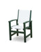 POLYWOOD Coastal Dining Chair in Green / White Sling image