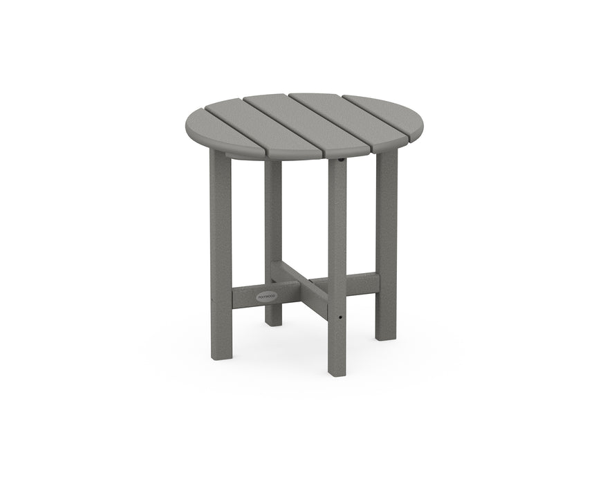 POLYWOOD Round 18" Side Table in Slate Grey image