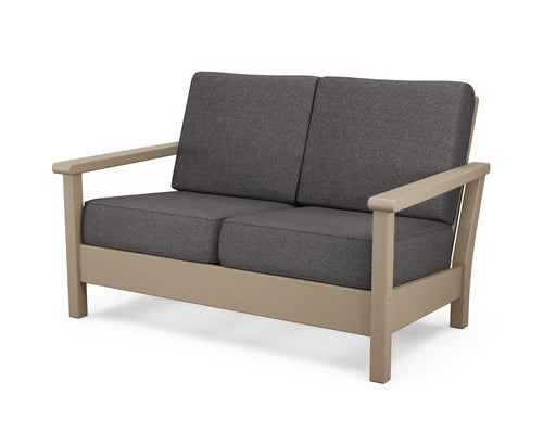 POLYWOOD Harbour Deep Seating Loveseat in Vintage Sahara / Ash Charcoal image