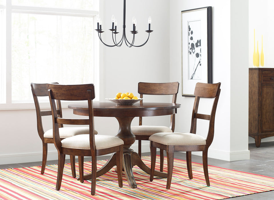 Kincaid The Nook 44" Round Dining Table in Hewned Maple