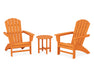 POLYWOOD Nautical 3-Piece Adirondack Set in Tangerine image
