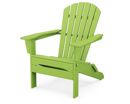 POLYWOOD South Beach Folding Adirondack Chair in Lime image