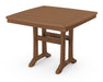 POLYWOOD Nautical Trestle 37" Dining Table in Teak image