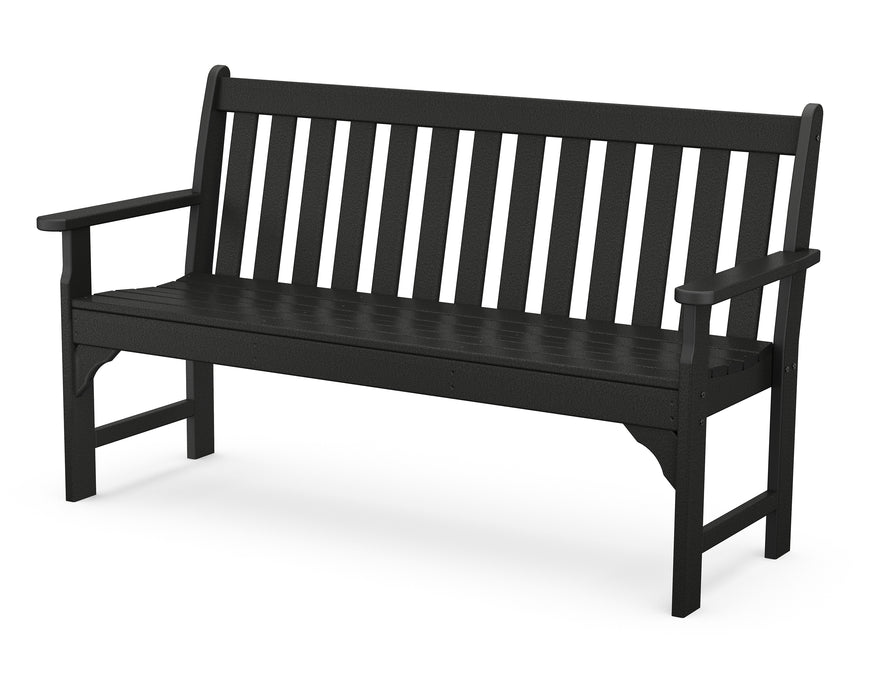 POLYWOOD Vineyard 60" Bench in Black