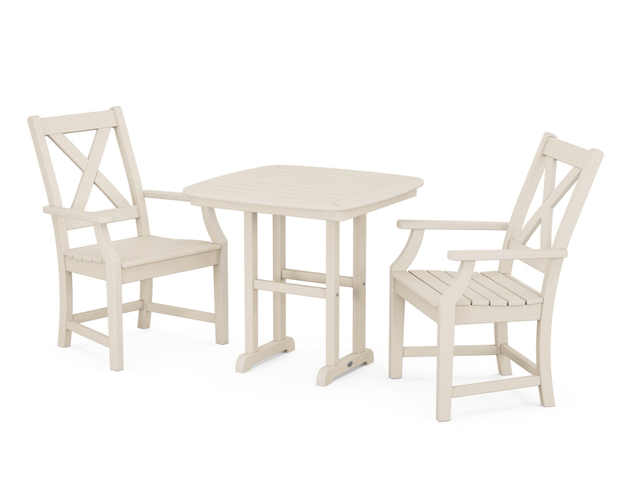 POLYWOOD Braxton 3-Piece Dining Set in Sand