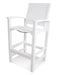 POLYWOOD Coastal Bar Chair in White / White Sling image