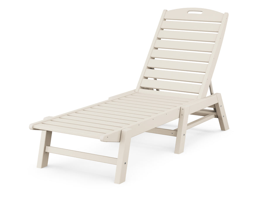 POLYWOOD Nautical Chaise in Sand