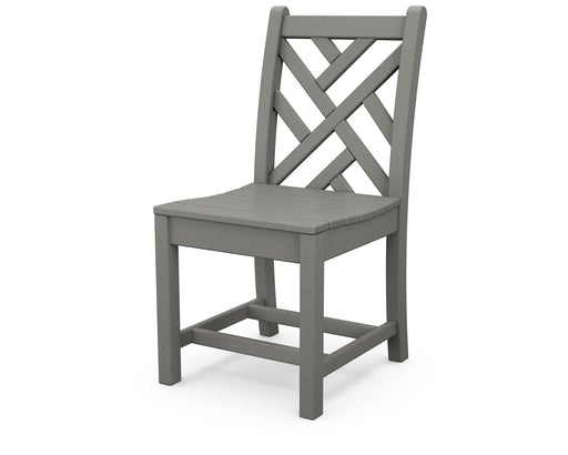 POLYWOOD Chippendale Dining Side Chair in Slate Grey image