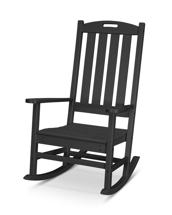 POLYWOOD Nautical Porch Rocking Chair in Black image