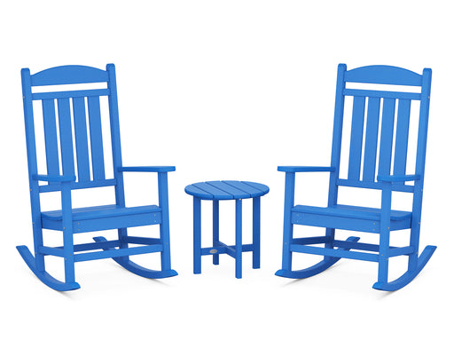 POLYWOOD Presidential 3-Piece Rocker Set in Pacific Blue image