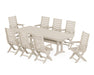 POLYWOOD Captain 9-Piece Dining Set with Trestle Legs in Sand image