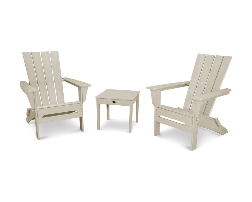 POLYWOOD Quattro 3-Piece Adirondack Set in Sand image