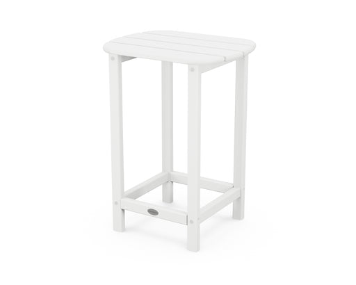 POLYWOOD South Beach 26" Counter Side Table in White image