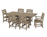 POLYWOOD Lakeside 7-Piece Farmhouse Dining Set in Vintage Sahara image