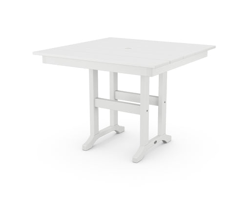 POLYWOOD Farmhouse 37" Dining Table in White image