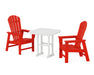 POLYWOOD South Beach 3-Piece Dining Set in Sunset Red image