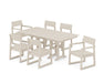 POLYWOOD EDGE 7-Piece Farmhouse Dining Set in Sand image