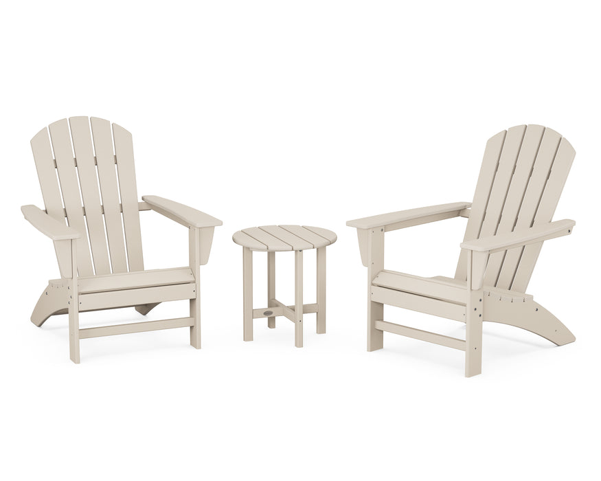 POLYWOOD Nautical 3-Piece Adirondack Set in Sand