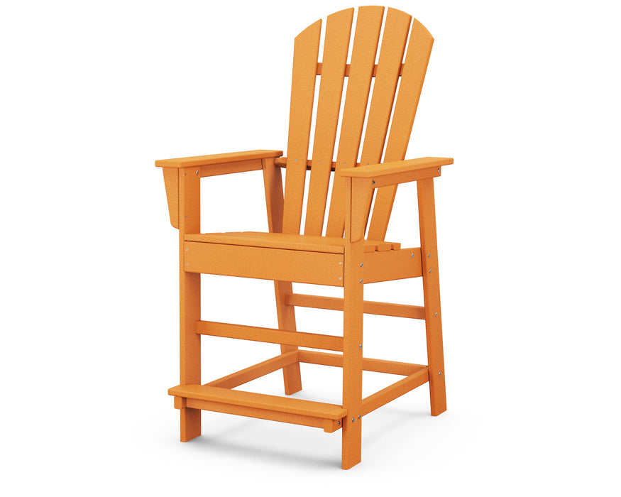 POLYWOOD South Beach Counter Chair in Tangerine image