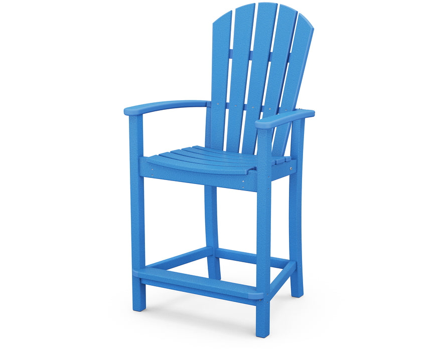 POLYWOOD Palm Coast Counter Chair in Pacific Blue image