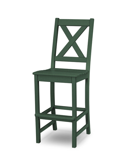 POLYWOOD Braxton Bar Side Chair in Green image