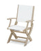 POLYWOOD Coastal Folding Chair in Sand / White Sling image