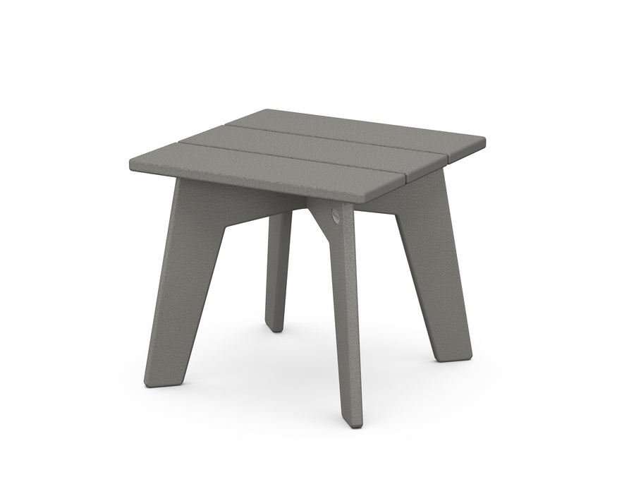 POLYWOOD Riviera Modern Side Table in Slate Grey image