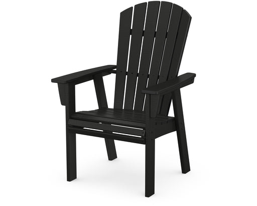 POLYWOOD Nautical Curveback Upright Adirondack Chair in Black image