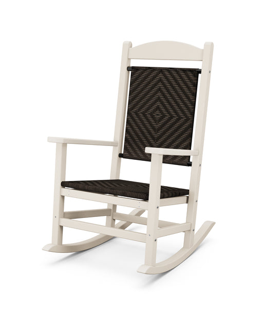 POLYWOOD Presidential Woven Rocking Chair in Sand / Cahaba image