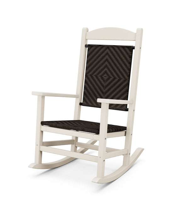 POLYWOOD Presidential Woven Rocking Chair in Sand / Cahaba image