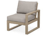 POLYWOOD EDGE Modular Right Arm Chair in Vintage Sahara / Weathered Tweed image