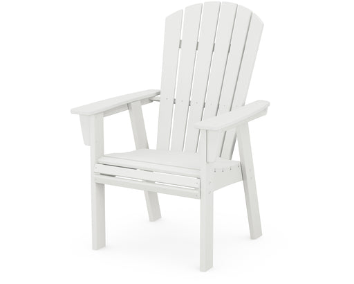 POLYWOOD Nautical Curveback Adirondack Dining Chair in Vintage White image