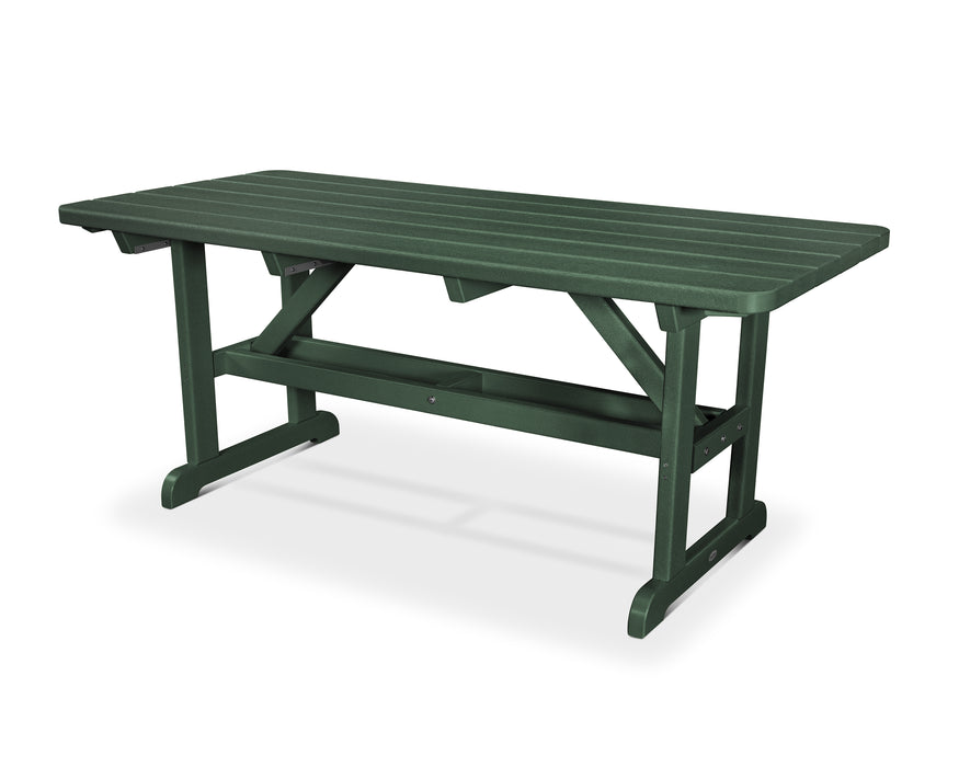 POLYWOOD Park 33" x 70" Harvester Picnic Table in Green image