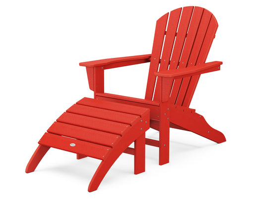 POLYWOOD South Beach Adirondack 2-Piece Set in Sunset Red image