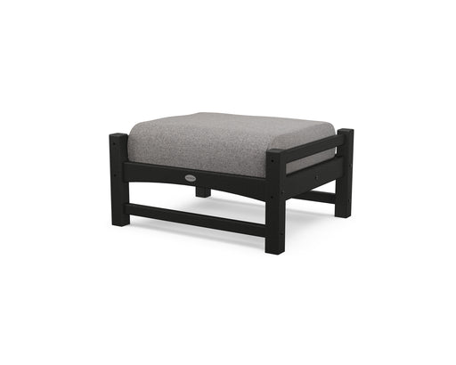 POLYWOOD Club Ottoman in Black / Grey Mist image