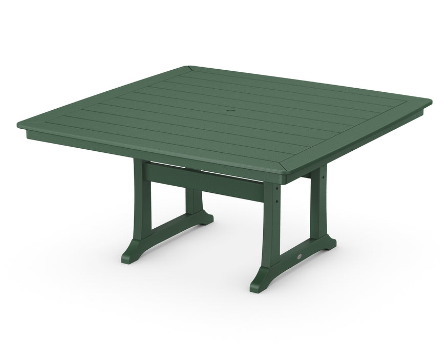 POLYWOOD Nautical Trestle 59" Dining Table in Green image